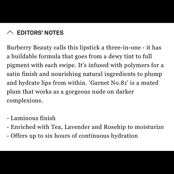 💋 BURBERRY BEAUTY Burberry Kisses - Garnet No.81 - Picture 9 of 9